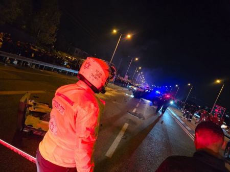 اصابات بانفجار مركبة بوادي عارة